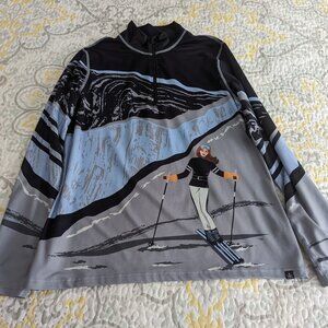 Krimson Klover Elevation Base Layer top, Womens XL, 1/4 zip